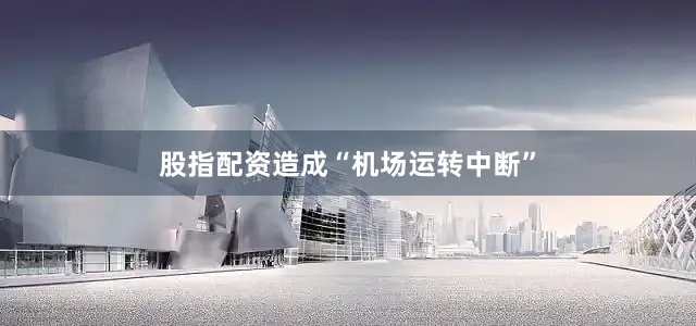 股指配资造成“机场运转中断”